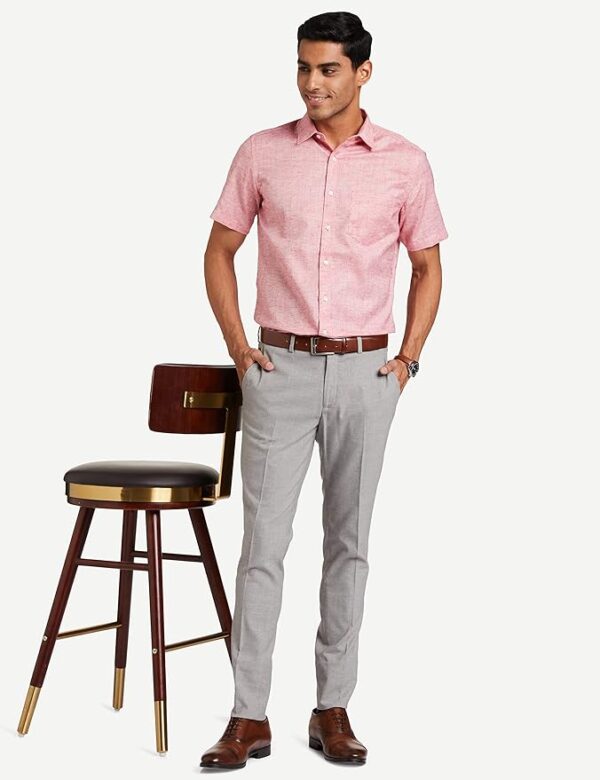 Amazon Brand - Symbol Men's Stretchable Formal Pants | Trousers (Slim Fit)